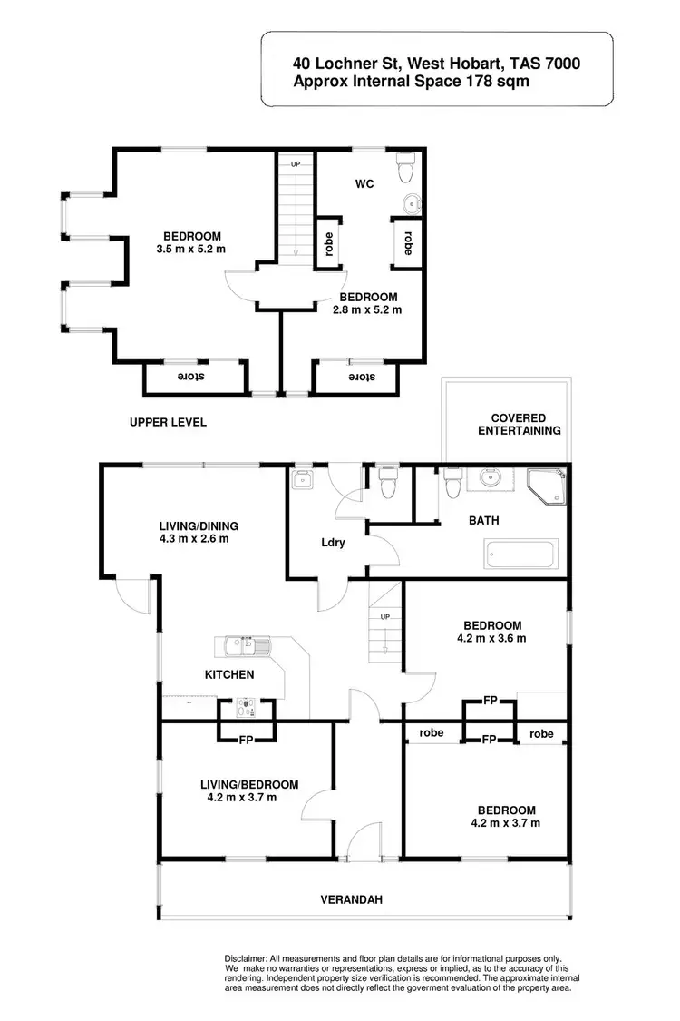 Floorplan of Homely house listing, 40 Lochner Street, West Hobart TAS 7000