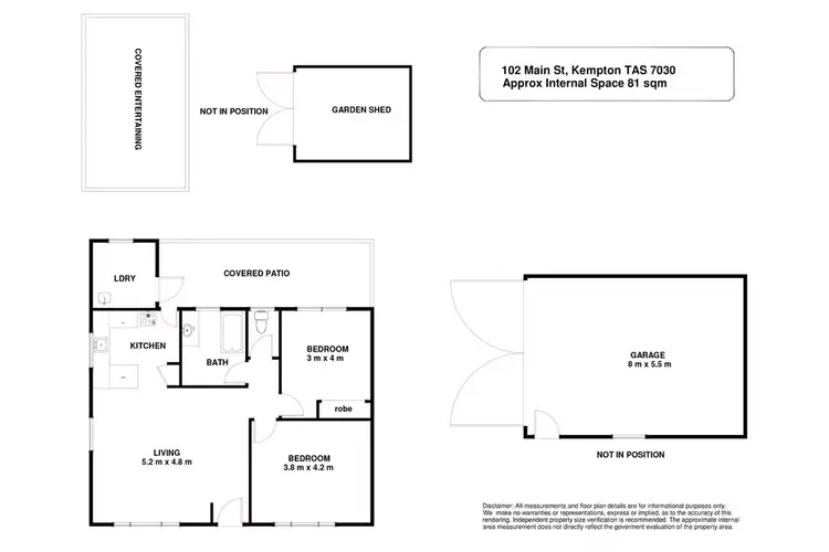 Floorplan of Homely house listing, 102 Main Street, Kempton TAS 7030