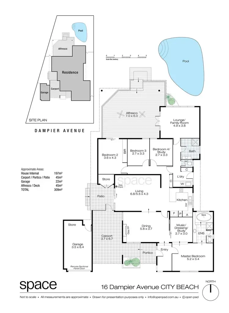 Floorplan of Homely house listing, 16 Dampier Avenue, City Beach WA 6015