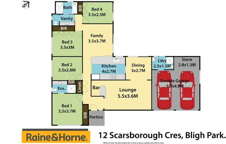 Floorplan of Homely house listing, 12 Scarsborough Crescent, Bligh Park NSW 2756