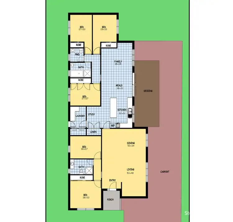 Floorplan of Homely house listing, 19 King Parade, Knoxfield VIC 3180