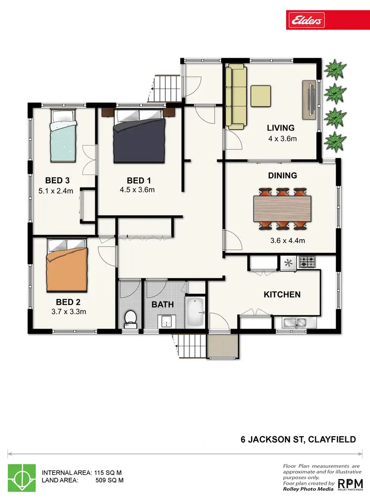 Floorplan of Homely house listing, 6 Jackson Street, Clayfield QLD 4011