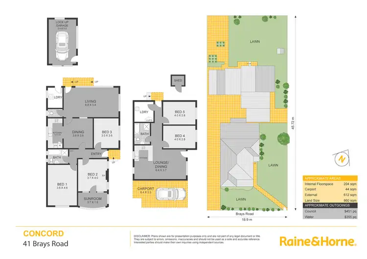 Floorplan of Homely house listing, 41 Brays Road, Concord NSW 2137