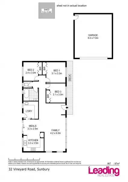 Floorplan of Homely house listing, 32 Vineyard Road, Sunbury VIC 3429