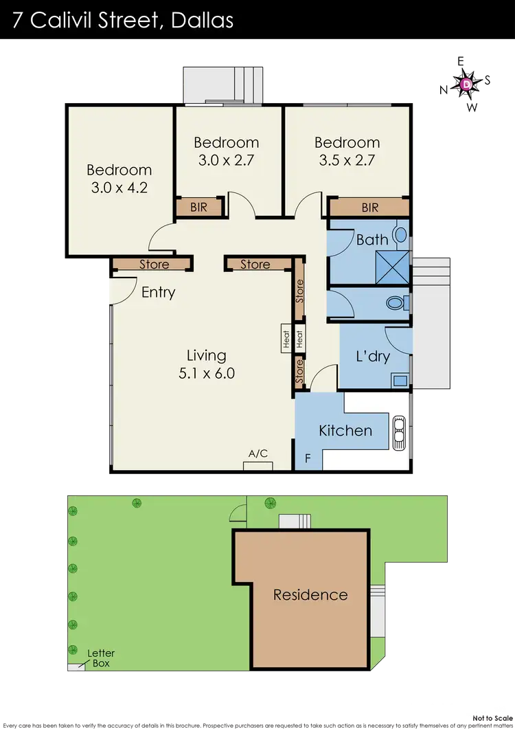 Floorplan of Homely house listing, 1/7 Calivil Street, Dallas VIC 3047