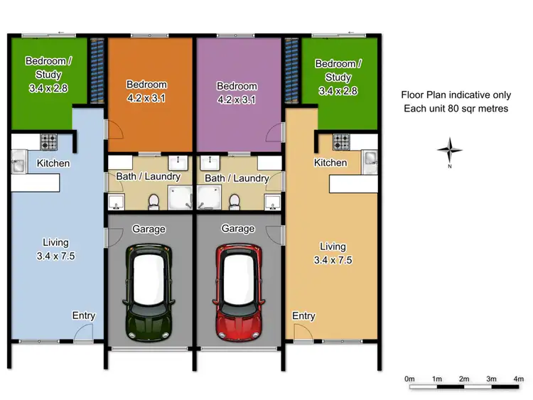 Floorplan of Homely unit listing, 3 & 4/65 Peisley Street, Orange NSW 2800