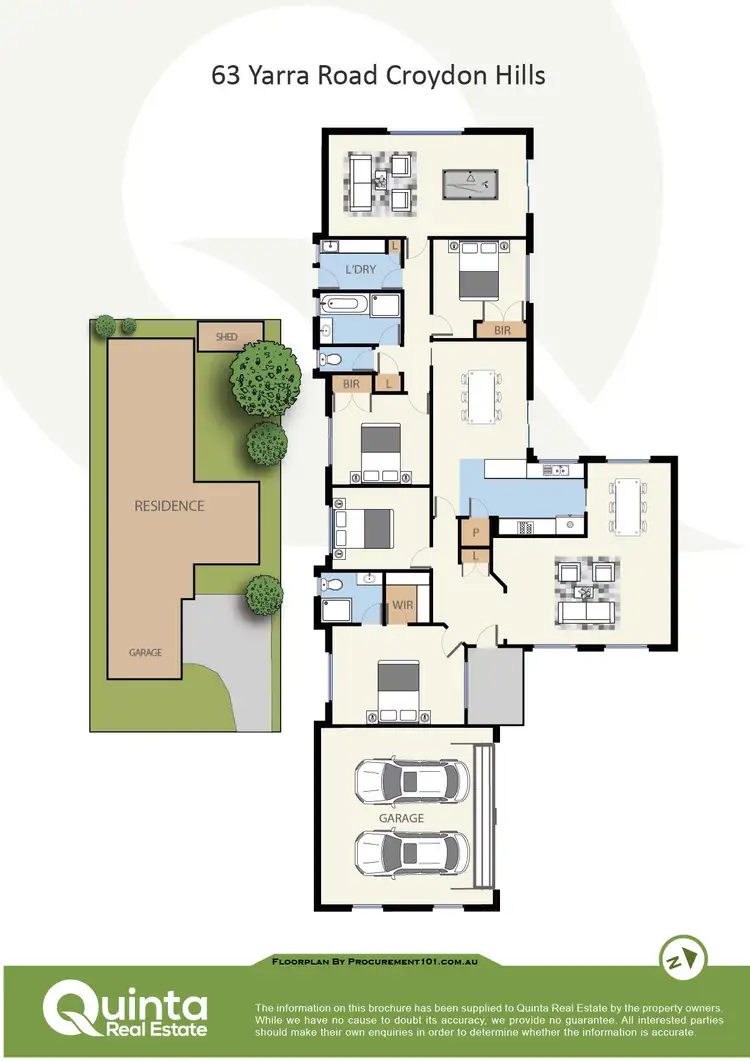 Floorplan of Homely house listing, 63 Yarra Rd, Croydon Hills VIC 3136