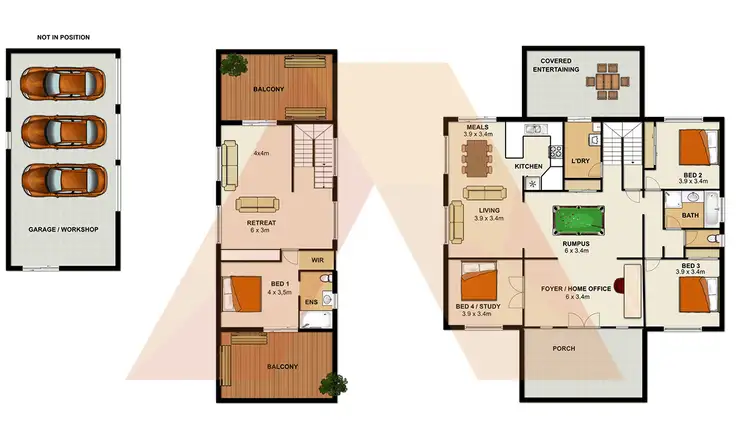Floorplan of Homely house listing, 73-77 Five Oak Green Court, Jimboomba QLD 4280