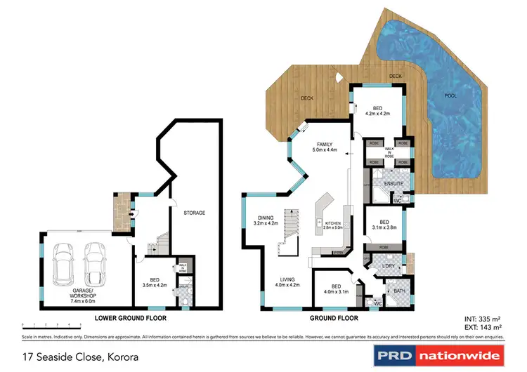 Floorplan of Homely house listing, 17 Seaside Close, Korora NSW 2450