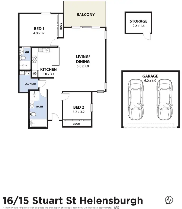 Floorplan of Homely unit listing, 16/15 STUART STREET, Helensburgh NSW 2508