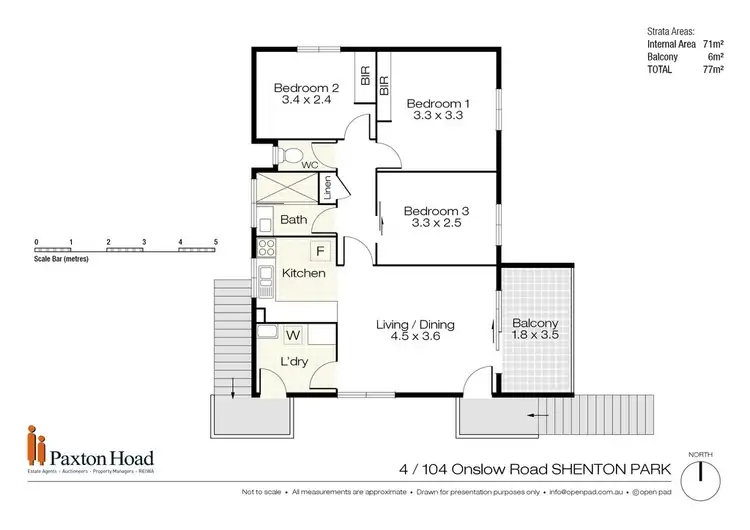 Floorplan of Homely unit listing, 4/104 Onslow Road, Shenton Park WA 6008