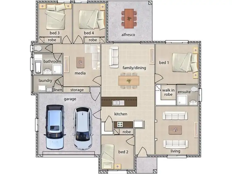 Floorplan of Homely house listing, 7 Faucett Drive, Mudgee NSW 2850
