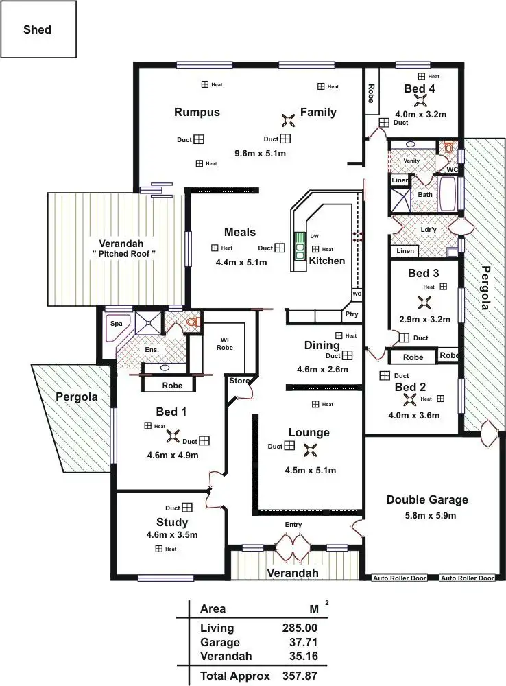 Floorplan of Homely house listing, 13 Mary Crescent, Craigmore SA 5114