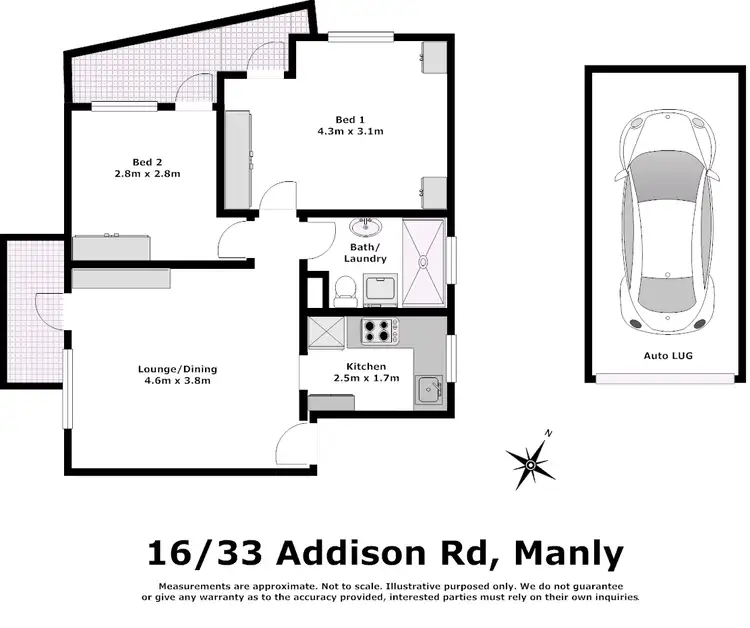 Floorplan of Homely apartment listing, 16/33 Addison Road, Manly NSW 2095