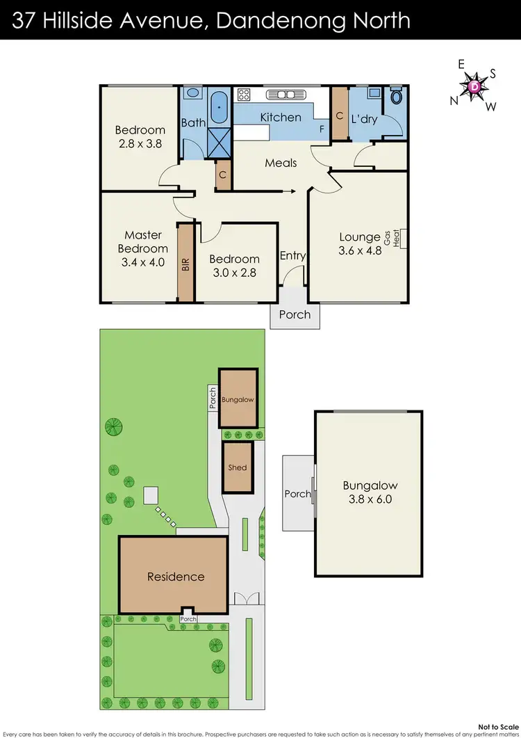 Floorplan of Homely house listing, 37 Hillside Avenue, Dandenong North VIC 3175