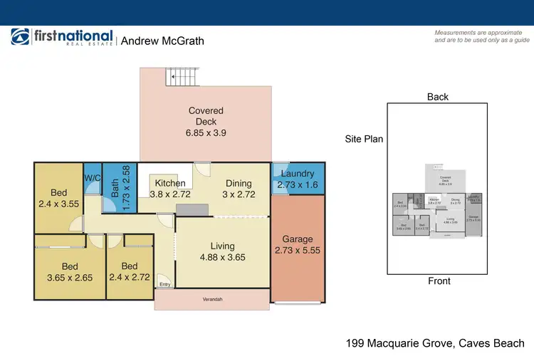 Floorplan of Homely house listing, 199 Macquarie Grove, Caves Beach NSW 2281