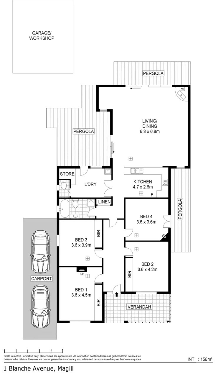Floorplan of Homely house listing, 1 Blanche Avenue, Magill SA 5072