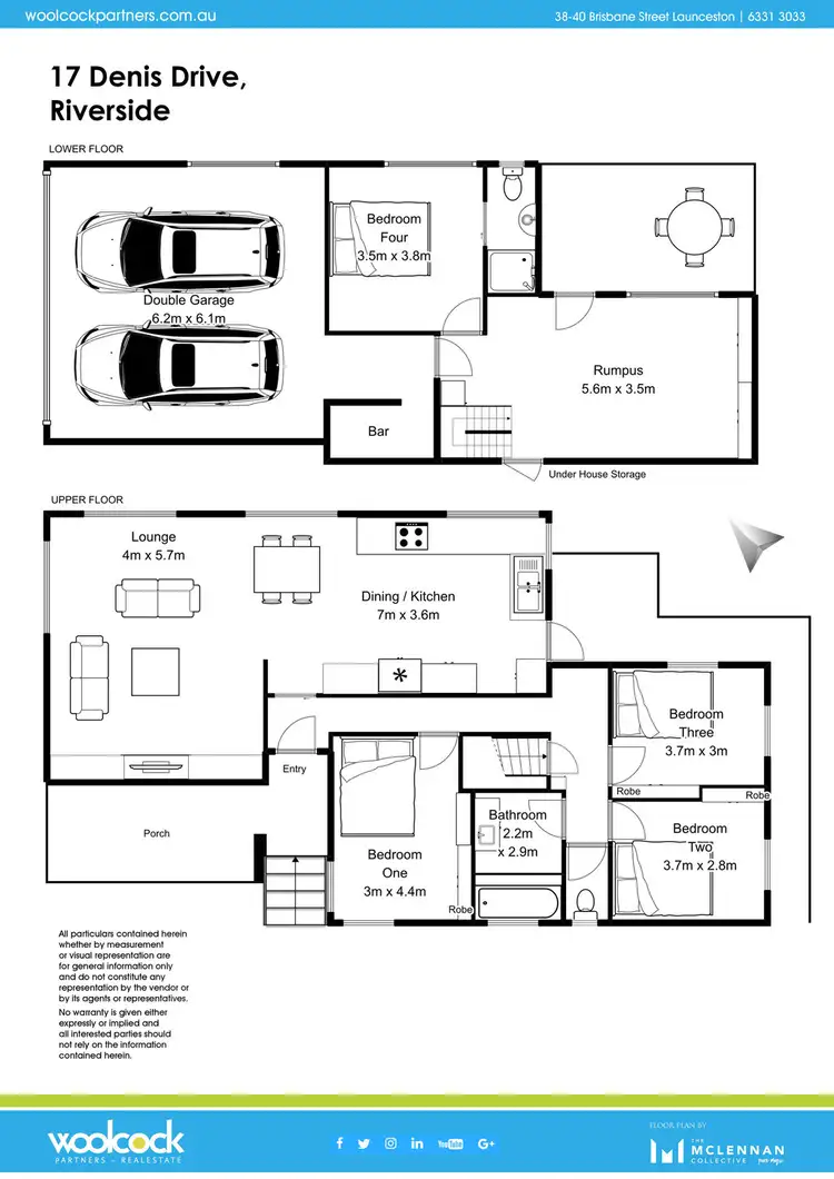 Floorplan of Homely house listing, 17 Denis Drive, Riverside TAS 7250