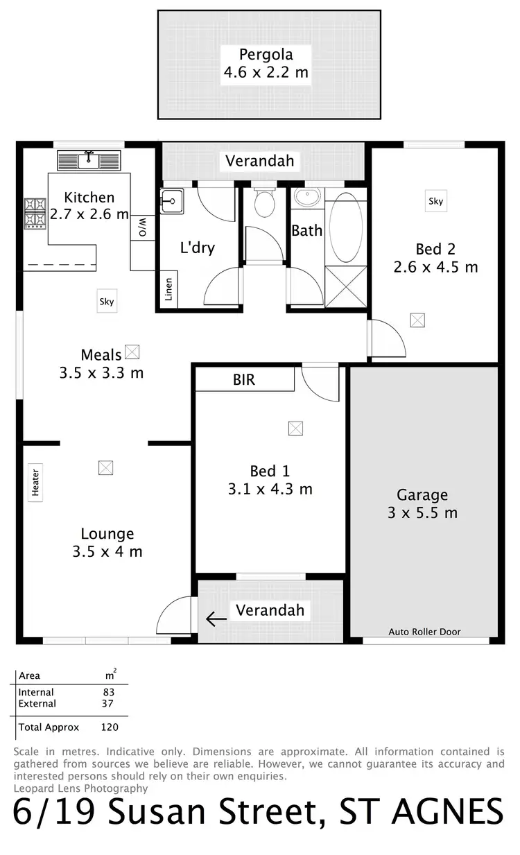 Floorplan of Homely unit listing, Unit 6, 19 Susan Street, St Agnes SA 5097
