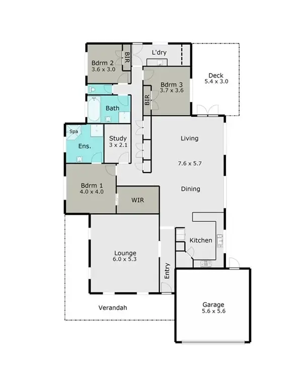 Floorplan of Homely house listing, 94 Kirkwood Drive, Smythes Creek VIC 3351