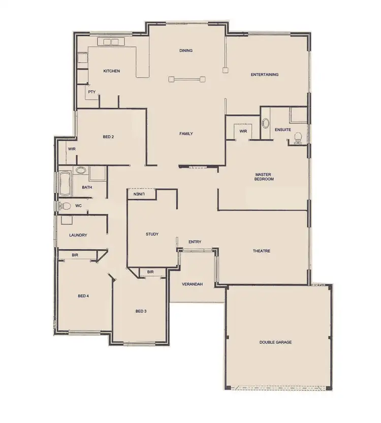 Floorplan of Homely house listing, 6 Cuballing Retreat, Dawesville WA 6211
