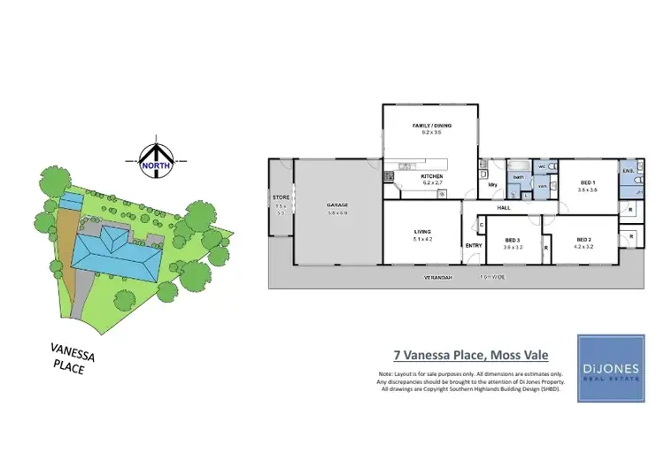 Floorplan of Homely house listing, 7 Vanessa Place, Moss Vale NSW 2577