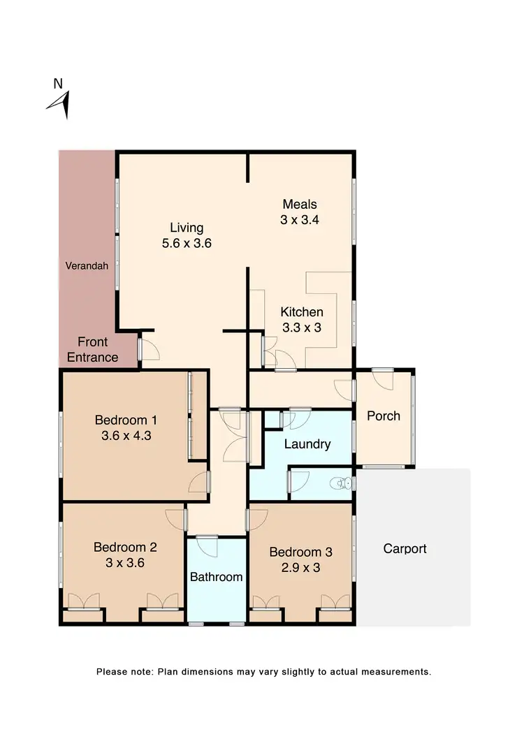 Floorplan of Homely house listing, 42 Waller Avenue, Newington VIC 3350