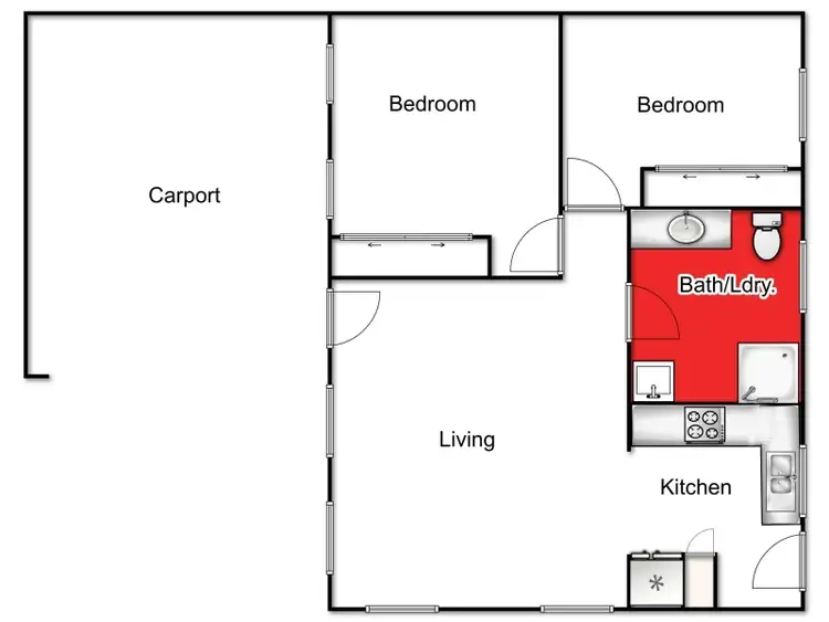 Floorplan of Homely house listing, 2 Glamis Street, Newtown VIC 3220