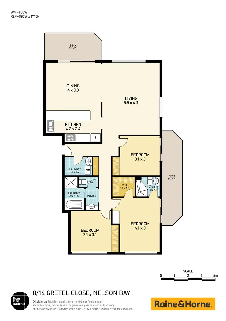 Floorplan of Homely apartment listing, 8/14 Gretel Close, Nelson Bay NSW 2315