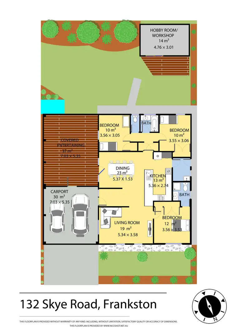 Floorplan of Homely house listing, 132 Skye Road, Frankston VIC 3199