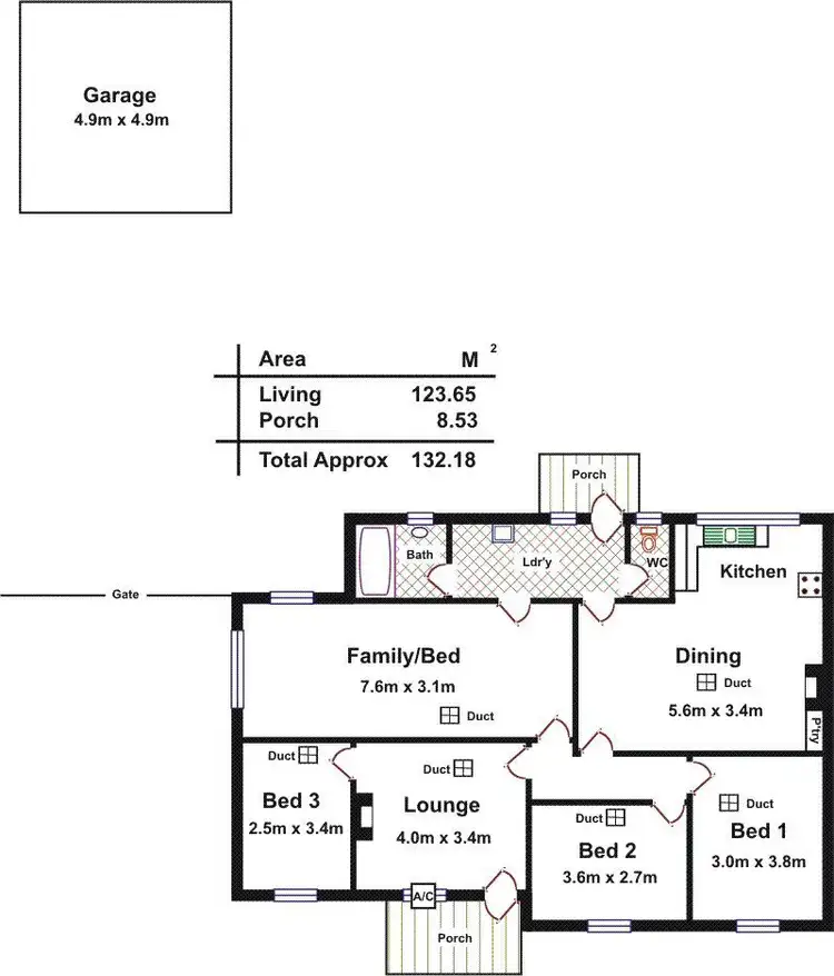 Floorplan of Homely house listing, 33 Butterfield Road, Elizabeth Park SA 5113