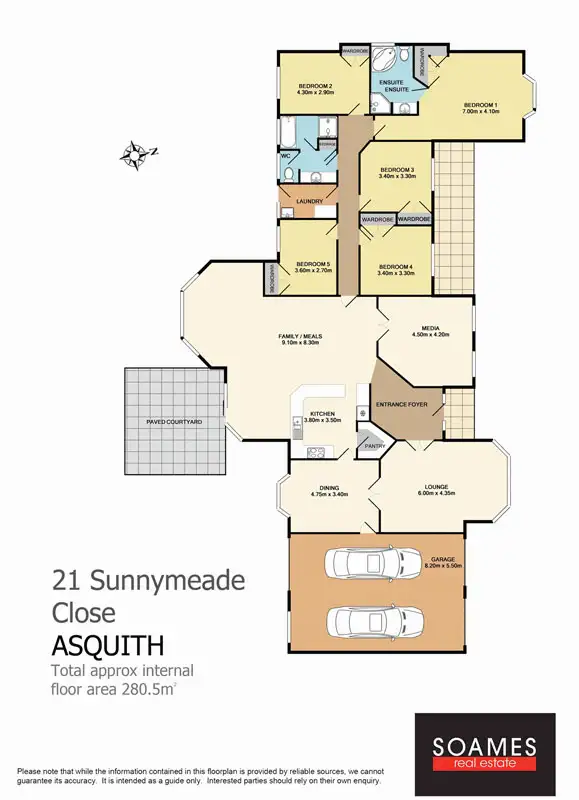 Floorplan of Homely house listing, 21 Sunnymeade Close, Asquith NSW 2077