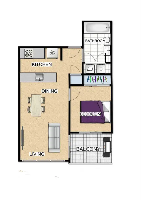 Floorplan of Homely apartment listing, 14 Baywater Drive, Wentworth Point NSW 2127