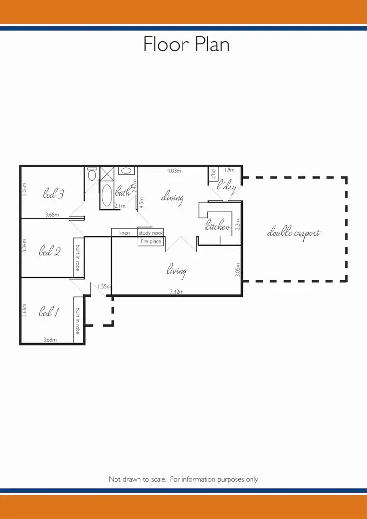 Floorplan of Homely house listing, 6 Valley View Drive, Naracoorte SA 5271
