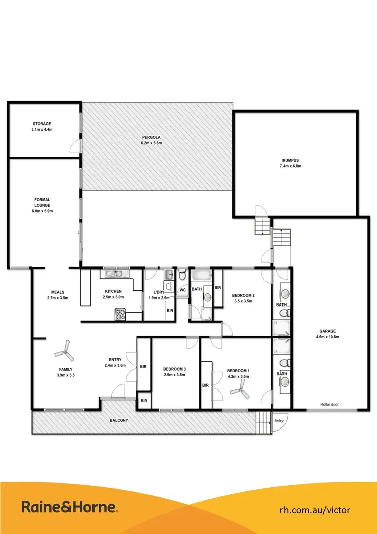 Floorplan of Homely house listing, 61 WHALERS ROAD, Encounter Bay SA 5211