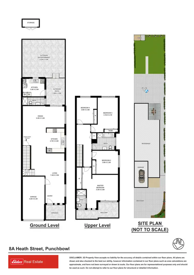 Floorplan of Homely semi-detached listing, 8 Heath Street, Punchbowl NSW 2196