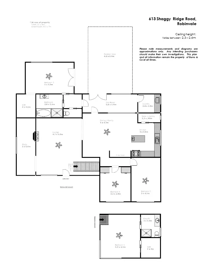 Floorplan of Homely house listing, 613 Shaggy Ridge Road, Robinvale VIC 3549