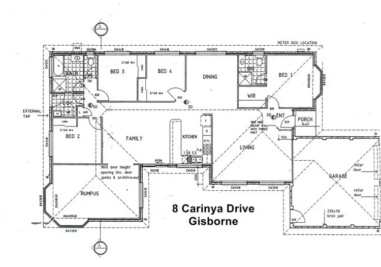 Floorplan of Homely house listing, 8 Carinya Drive, Gisborne VIC 3437