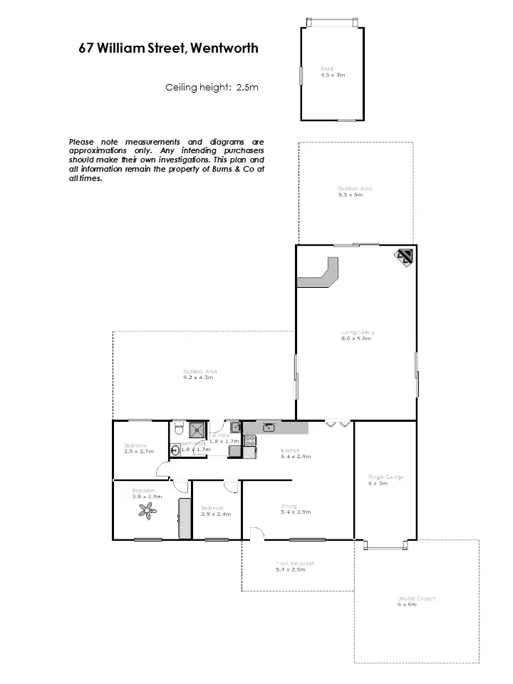 Floorplan of Homely house listing, 67 William Street, Wentworth NSW 2648