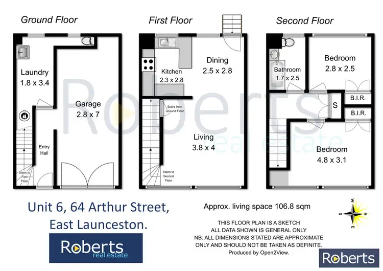 Floorplan of Homely unit listing, 6/64 Arthur Street, East Launceston TAS 7250
