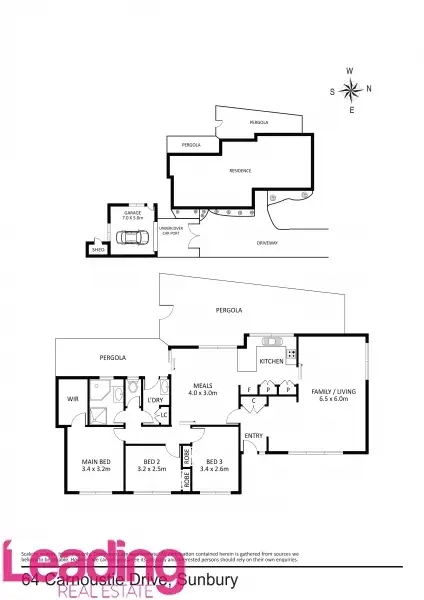 Floorplan of Homely house listing, 64 Carnoustie Drive, Sunbury VIC 3429