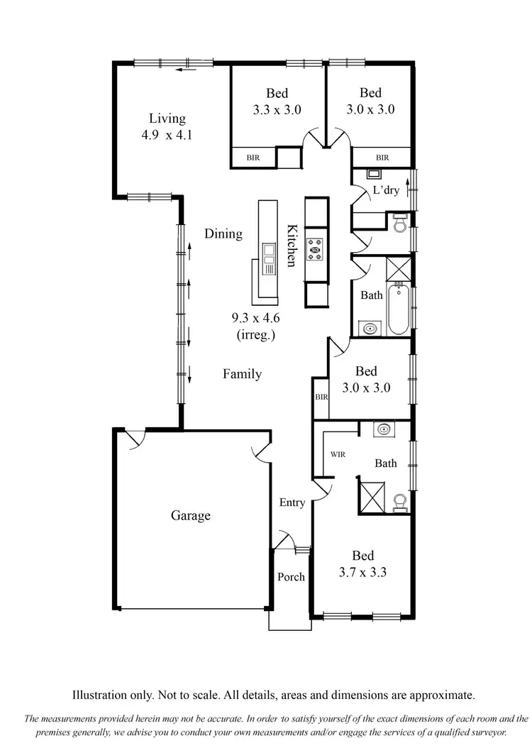 Floorplan of Homely house listing, 60 Peterborough Drive, Doreen VIC 3754