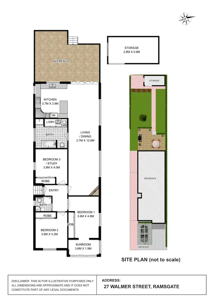 Floorplan of Homely house listing, 27 Walmer Street, Ramsgate NSW 2217