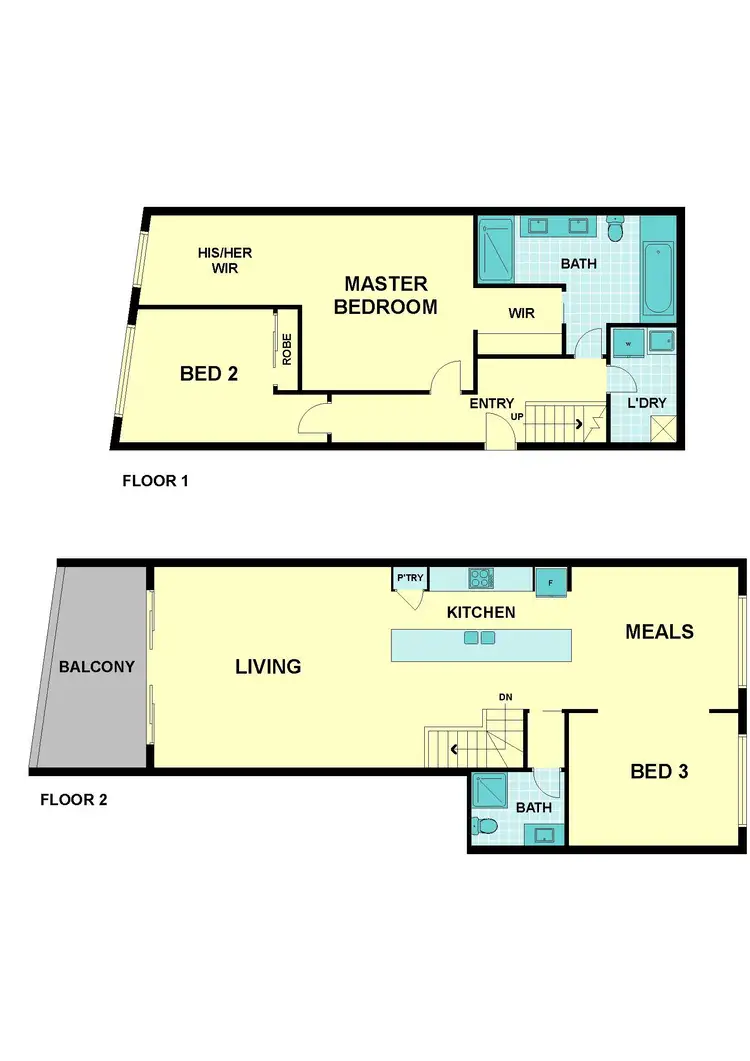 Floorplan of Homely townhouse listing, 7/82 RALEIGH STREET, Essendon VIC 3040