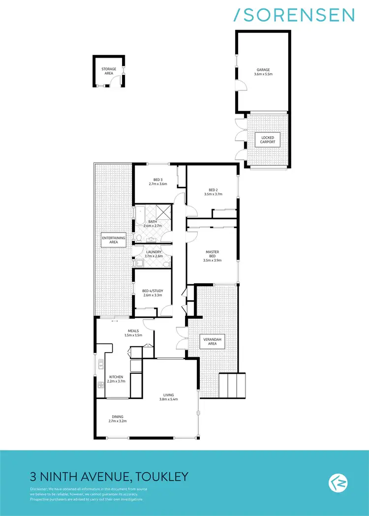 Floorplan of Homely house listing, 3 Ninth Avenue, Toukley NSW 2263