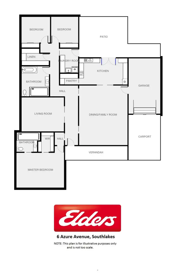 Floorplan of Homely house listing, 6 Azure Avenue, Dubbo NSW 2830