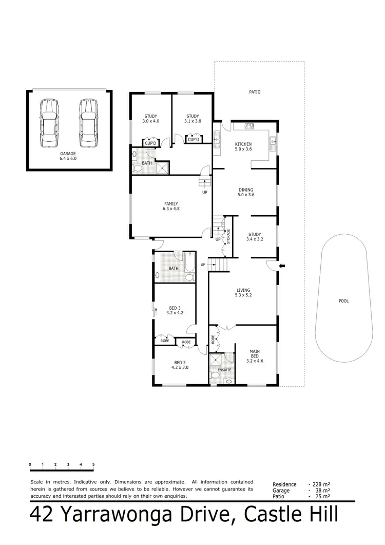 Floorplan of Homely house listing, 42 Yarrawonga Drive, Castle Hill QLD 4810