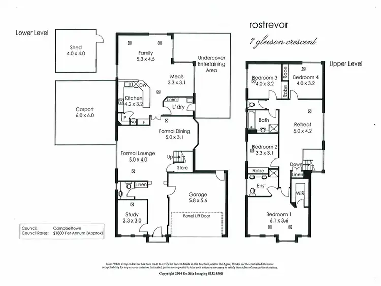 Floorplan of Homely house listing, 7 Gleeson Crescent, Rostrevor SA 5073