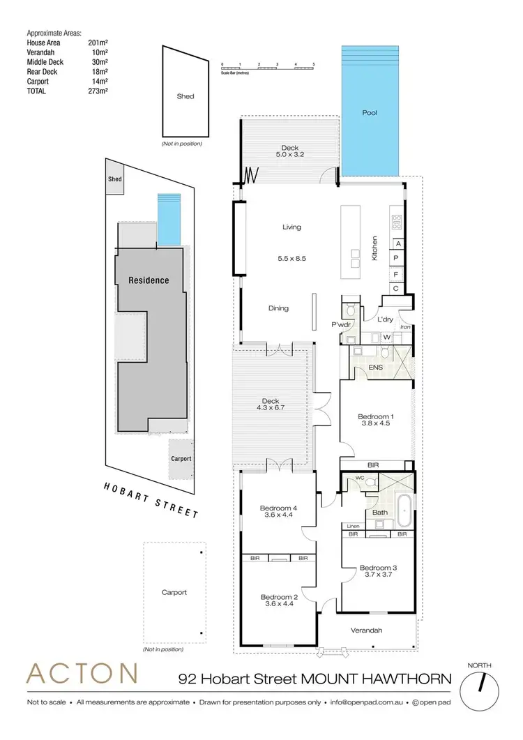 Floorplan of Homely house listing, 92 Hobart Street, Mount Hawthorn WA 6016