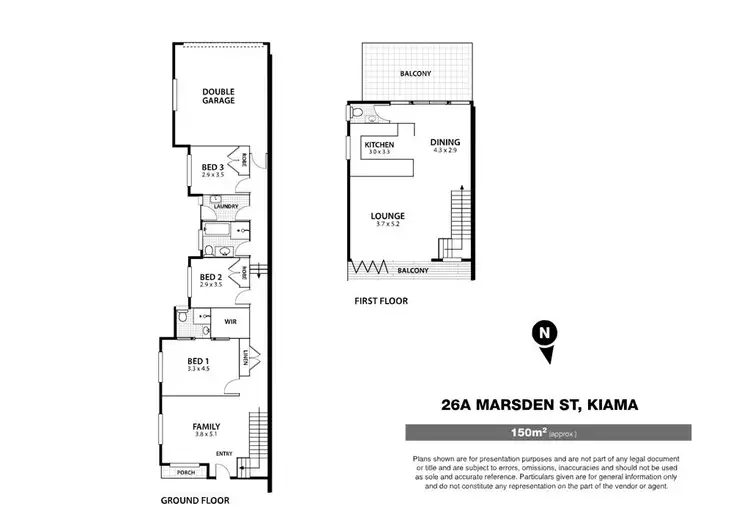 Floorplan of Homely semi-detached listing, 26a Marsden Street, Kiama NSW 2533